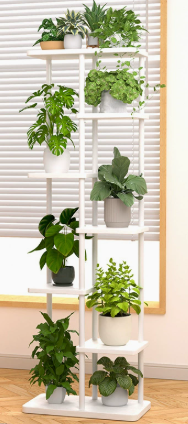 Plant Pot - Mehrstöckiger Pflanzenständer aus Metall und Holz,