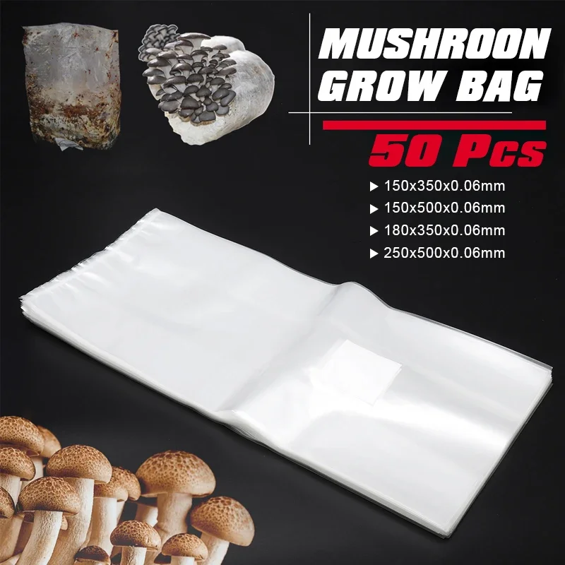 50 Stück PVC-Pilz wachsen Beut – Grow Bag Bewertung und Preis