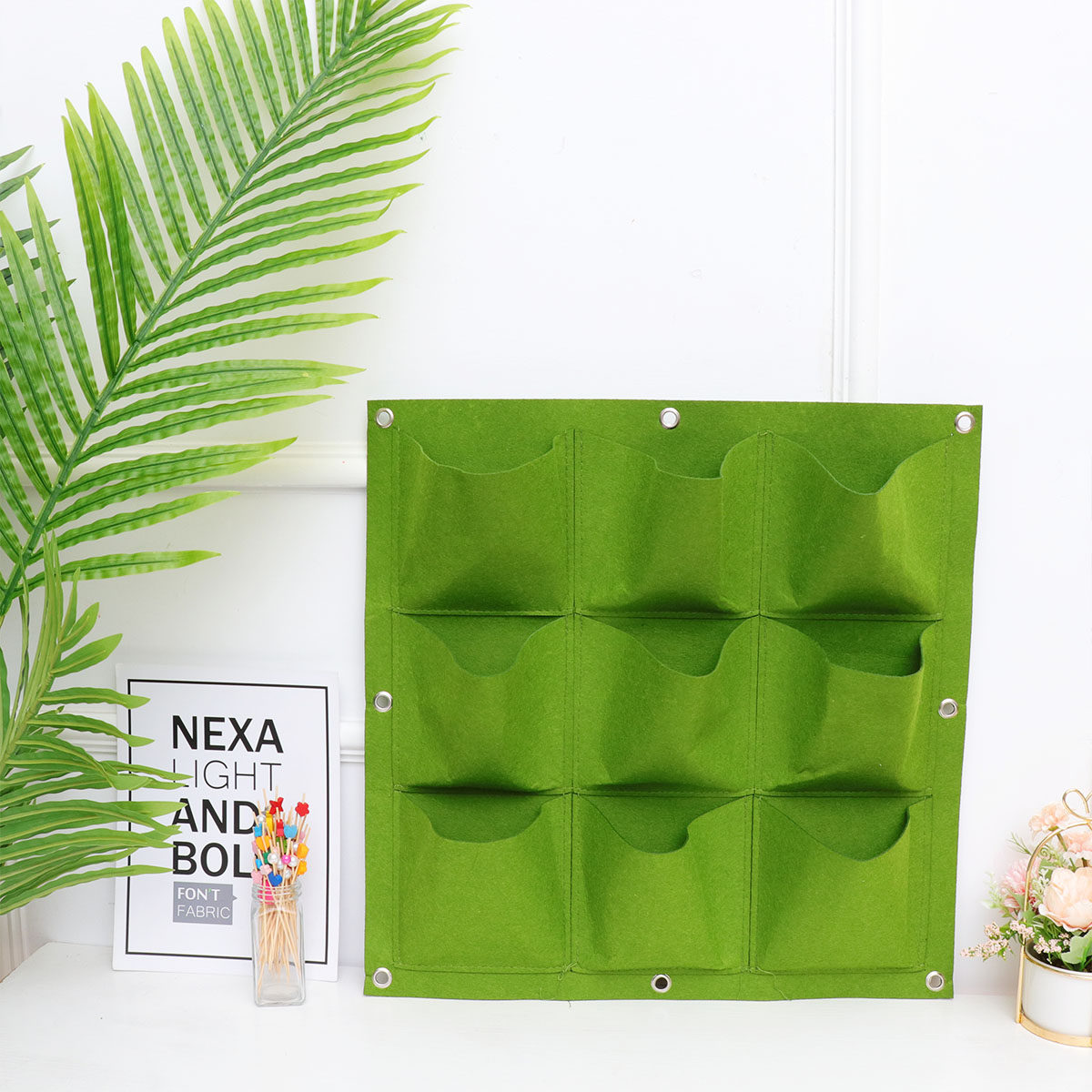 9-Taschen-Wandpflanzgefäß, ver – Indoor Herb Garden Bewertung und Preis
