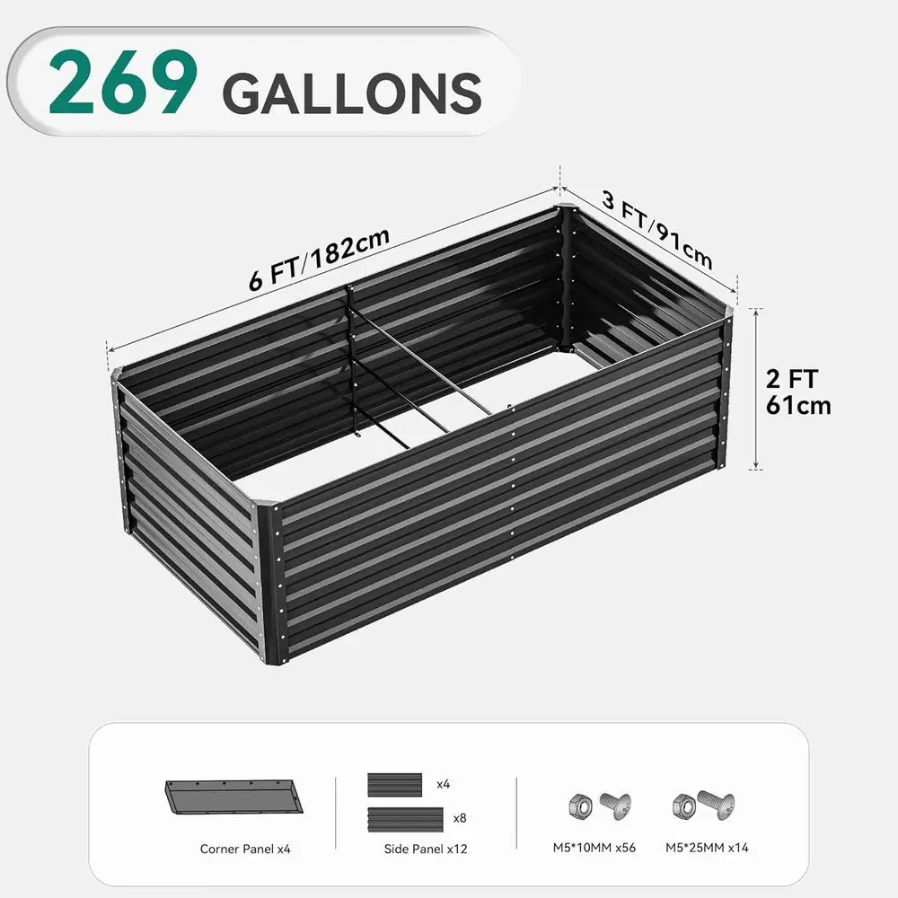 6x3x2ft Großes Verzinktes Meta – Garden Gloves Bewertung und Preis