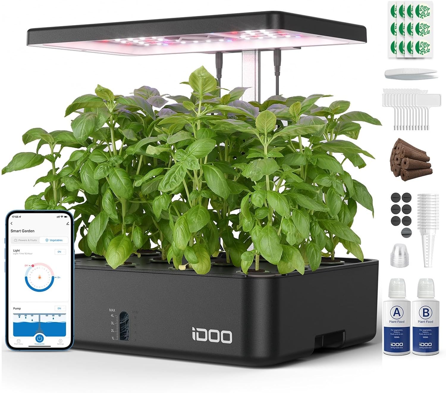 12-Pods-WiFi-Hydroponik-Anbaus – Hydroponic Kit Bewertung und Preis