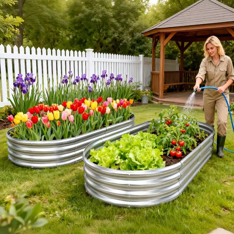 2 Stück verstärkte, verzinkte, – Raised Garden Bed Bewertung und Preis